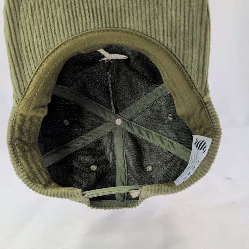 Snag Collective Mushroom Hat Corduroy Rope Olive Green Embroidered Snapback NWT - Picture 9 of 10